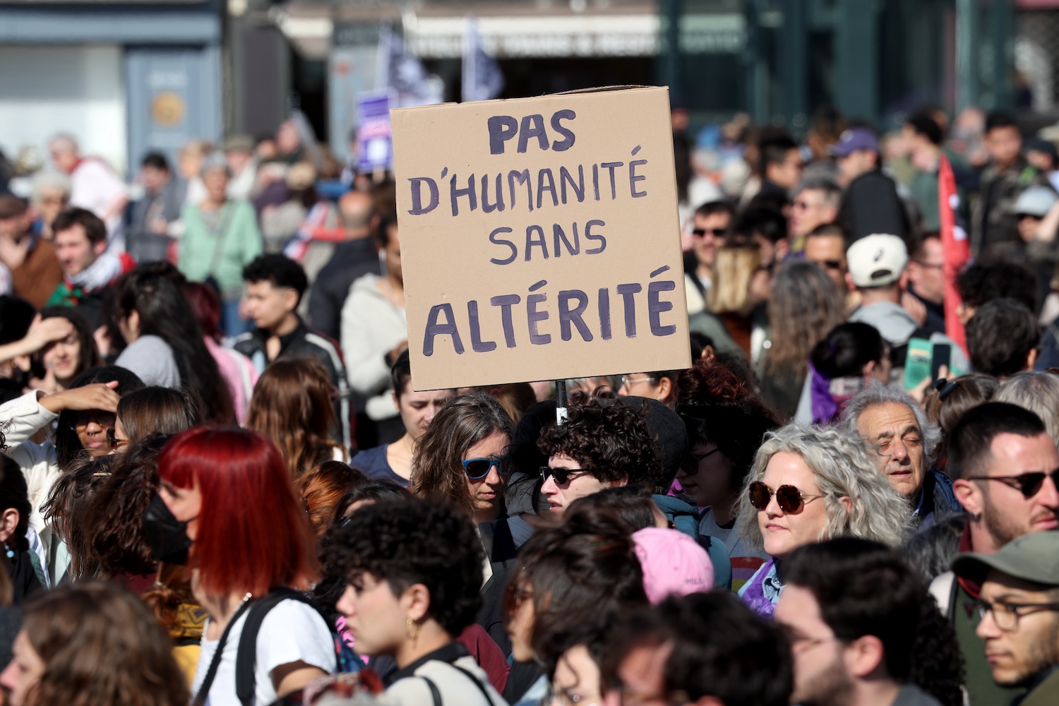 Demonstration to mark International Women's Rights Day, called by all feminist associations in Marseille, Southern France  on Friday, March 8, 2024.

Manifestation a l occasion de la journee internationale pour les droits des femmes a l appel de toutes les associations feministes a Marseille, le samedi 8 mars 2024.