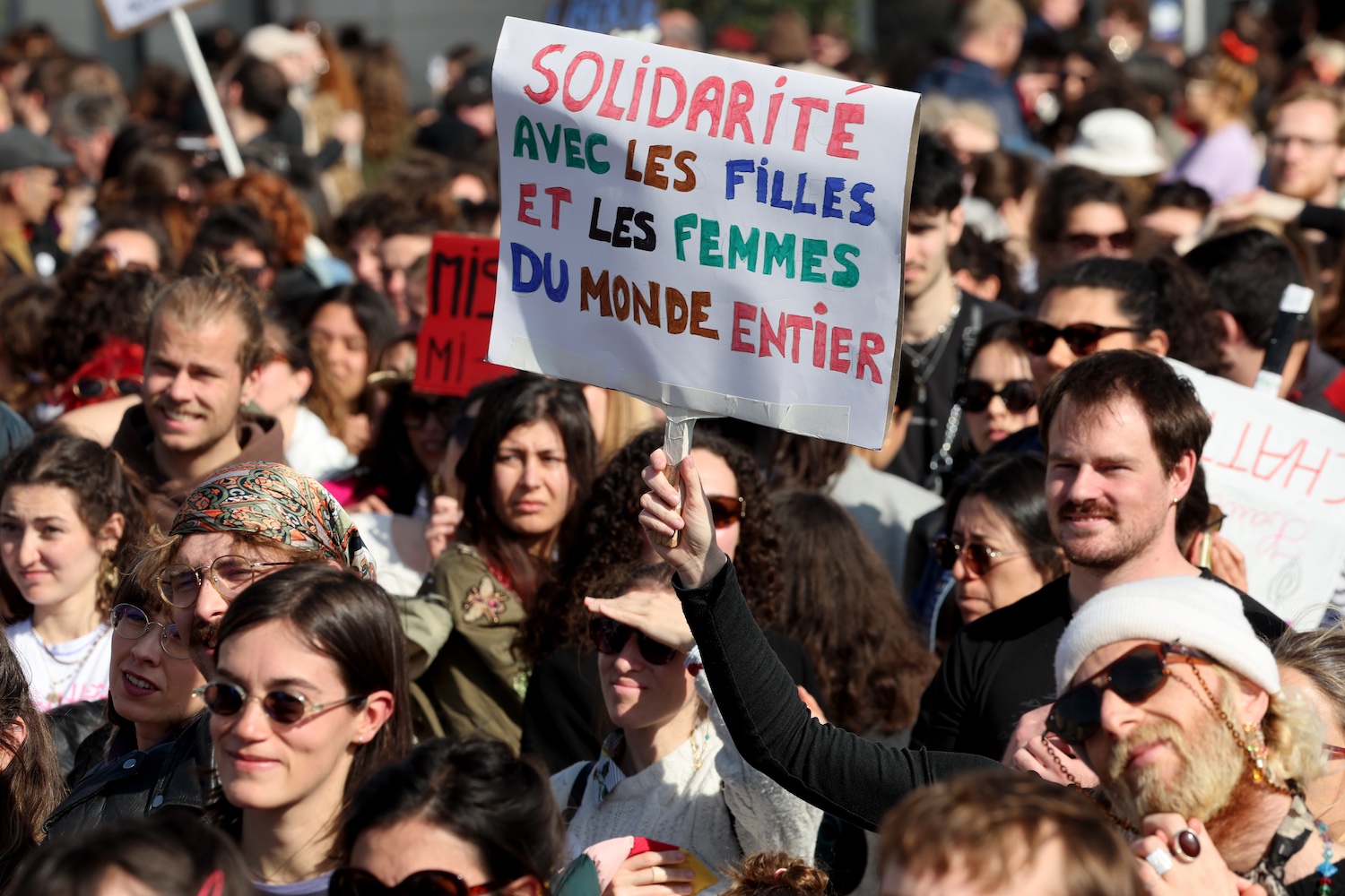 Demonstration to mark International Women's Rights Day, called by all feminist associations in Marseille, Southern France  on Friday, March 8, 2024.

Manifestation a l occasion de la journee internationale pour les droits des femmes a l appel de toutes les associations feministes a Marseille, le samedi 8 mars 2024.