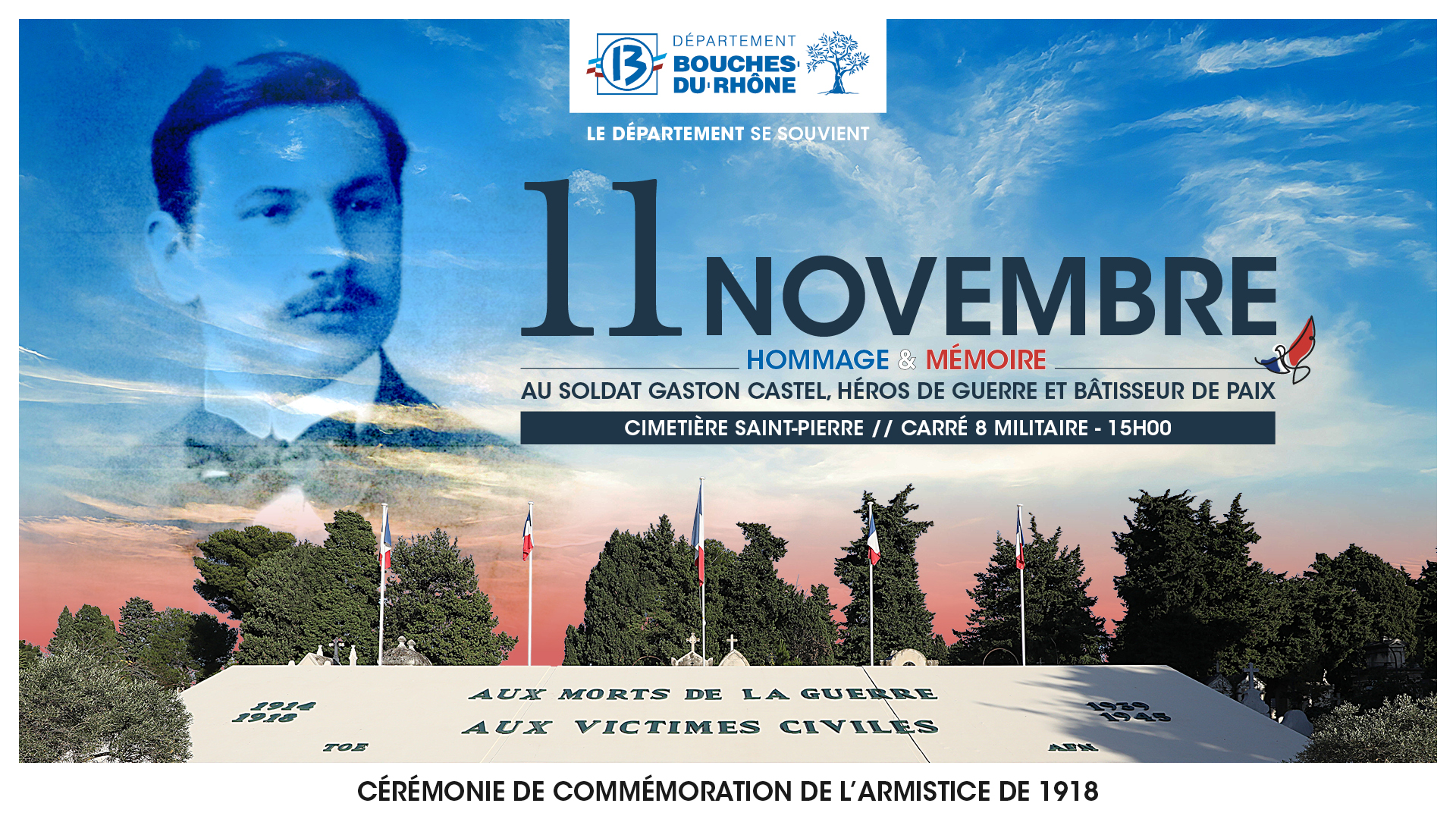11 Novembre à Marseille : hommage à la mémoire et à la paix au cimetière Saint-Pierre