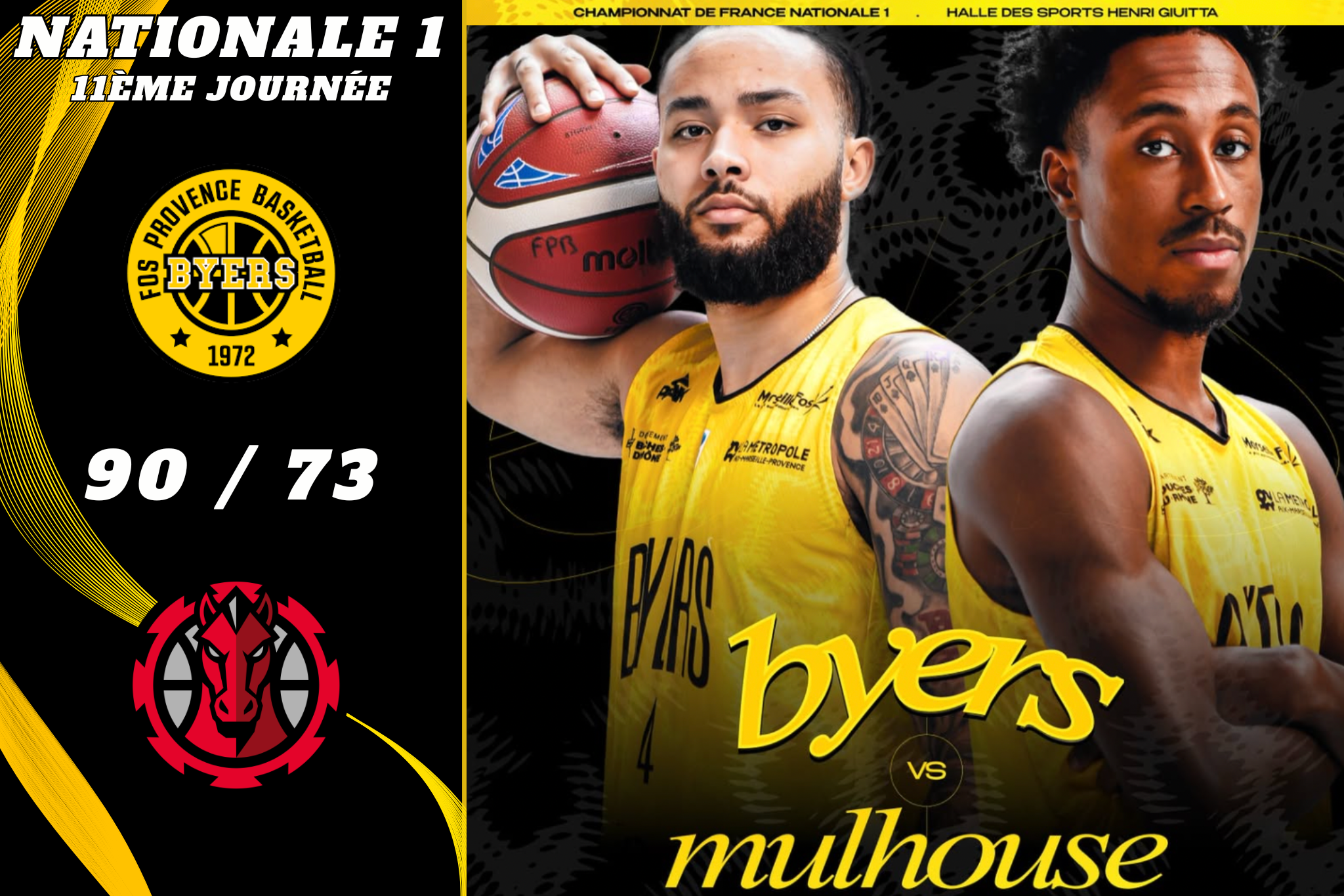 NM1 – Les BYers en feu, la Fournaise consume Mulhouse pour la deuxième place