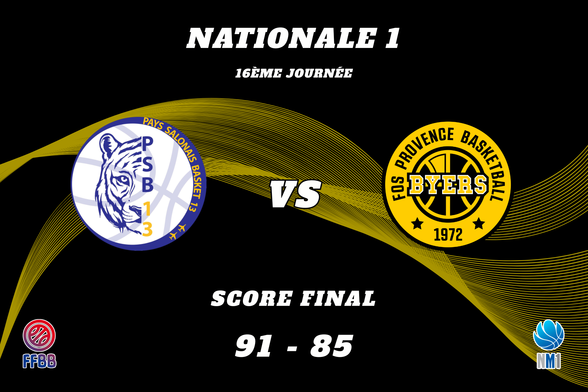 N1 – Les BYers cèdent dans le money-time du derby à Salon